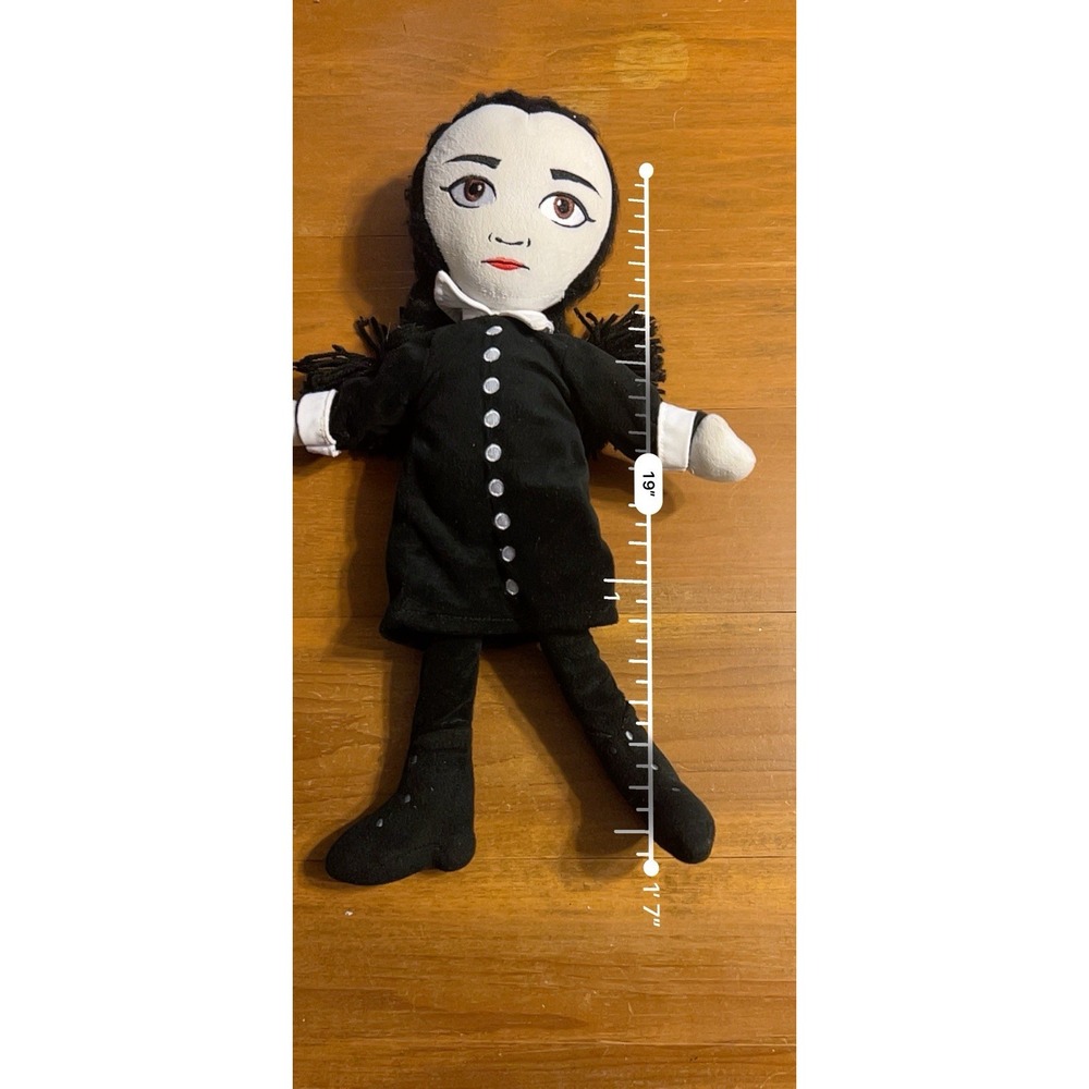 The Addams Family Wednesday Black Dress Plush Doll - Picture 5 of 5